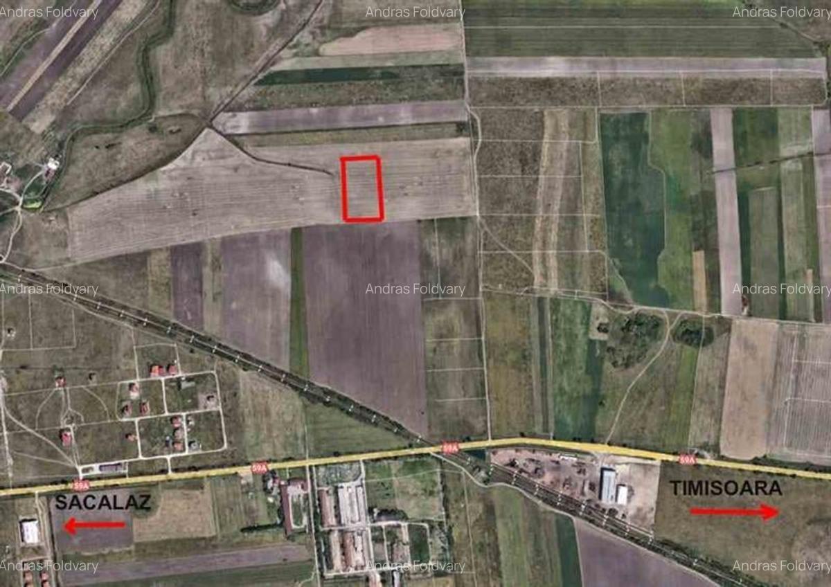 Teren cu PUZ rezidential de vanzare in SACALAZ intrare - 1