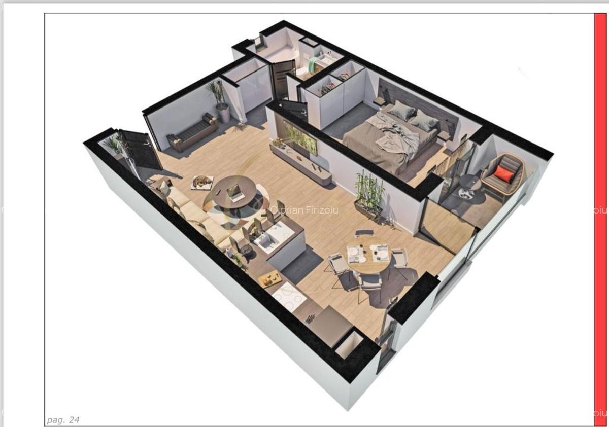 NOU | Apartament cu 2 camere - TORONTALULUI - 1