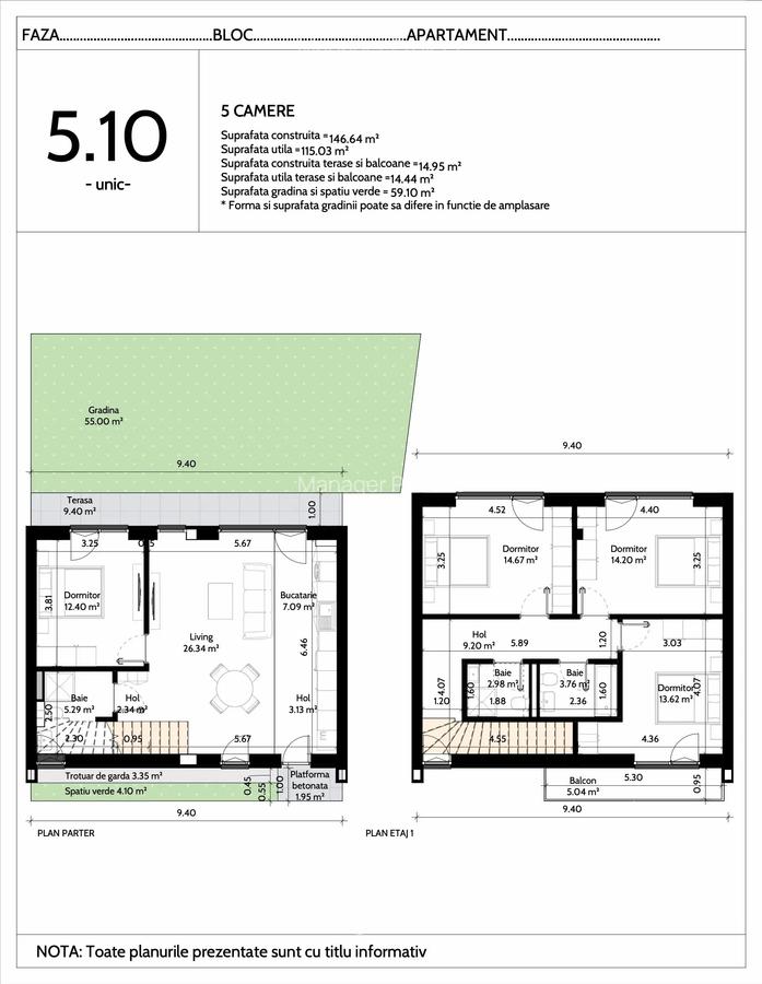 Apartament cu 5 camere decomandat în Pipera - 7