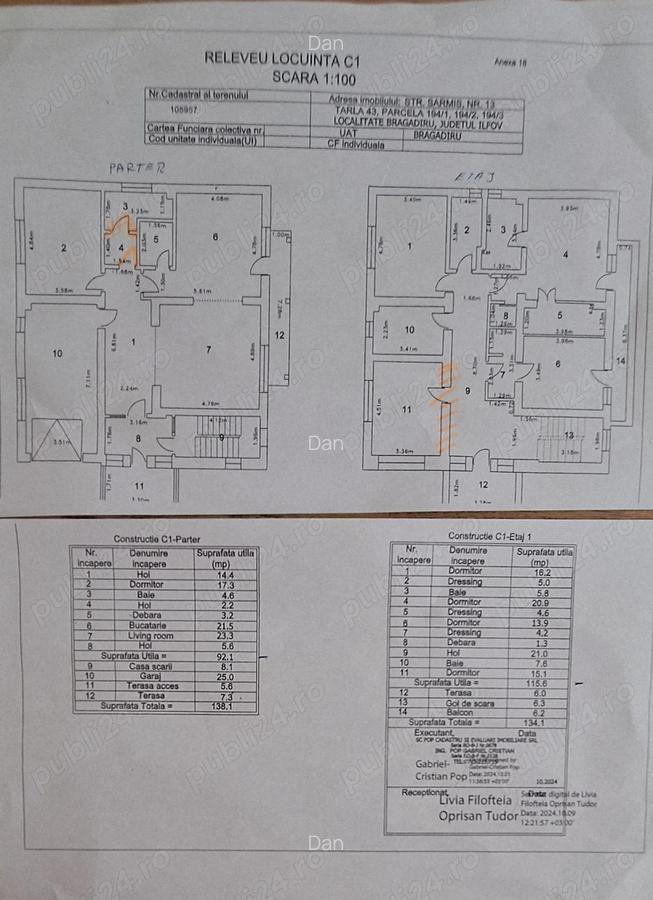 Casa de vis cu 270 mp util + mansarda locuibila, teren propriu 450 mp - 6