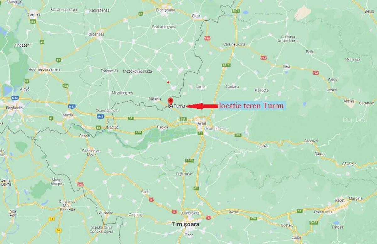 122 ari in Turnu, front 60 m la DN 7B, 15 km de Arad, 1 km d - 4