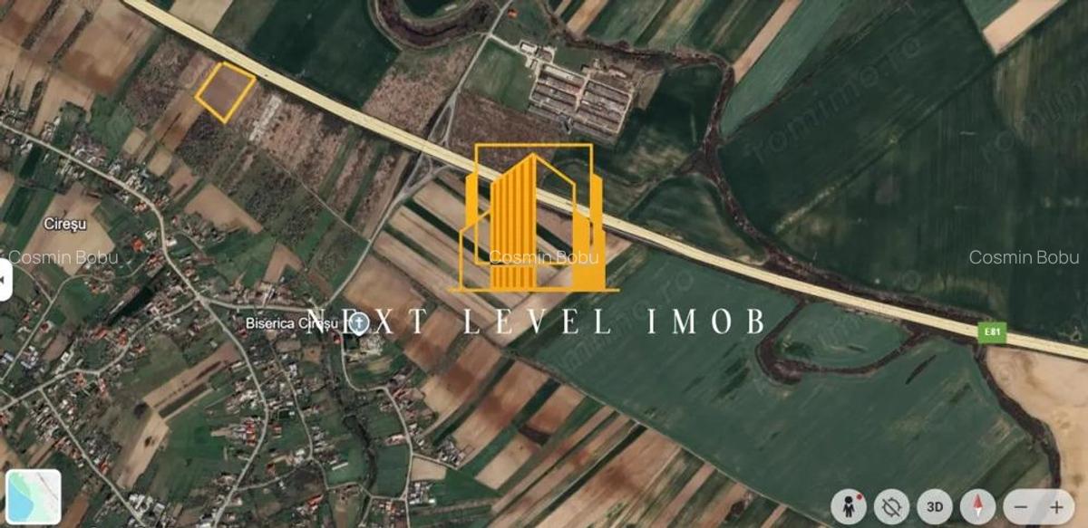 Teren Comuna Cateasca, sat Ciresu, langa autostrada A1 - 2