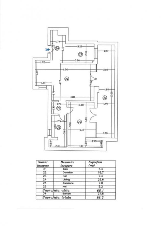 Apartament 2 camere - terasa spatioasa - zona Floreasca - 7