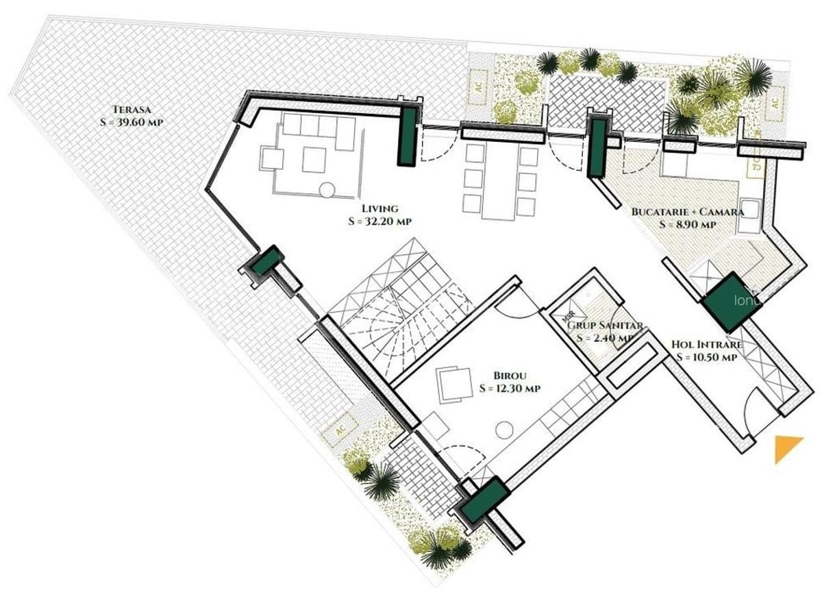 Penthouse duplex cu 5 camere, 3 bai | 244mp | Vedere panoramica - 19