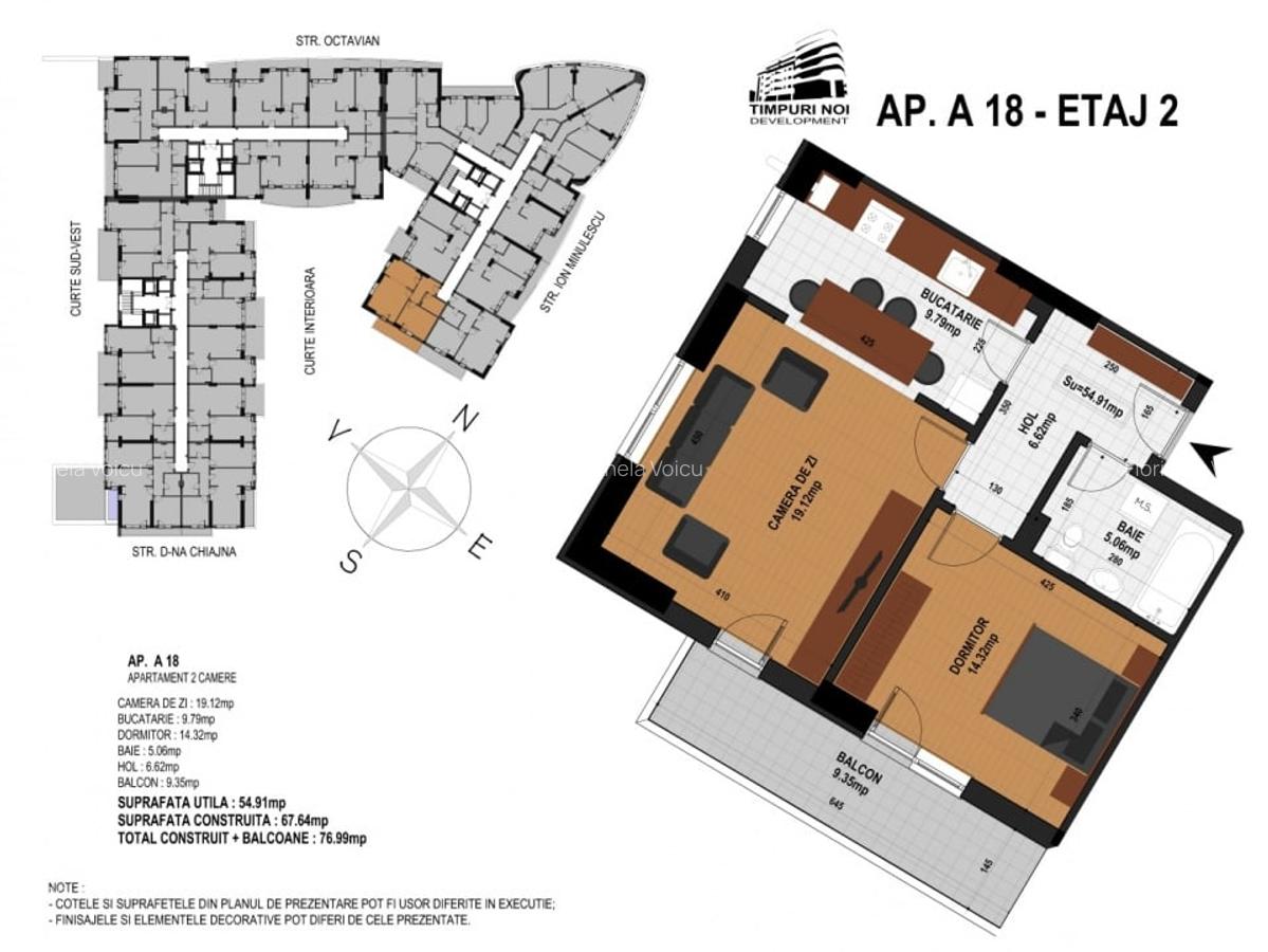 Apartament cu 2 camere in zona Timpuri noi - 10