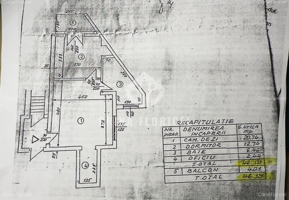 Vanzare 2 camere vis-a-vis Grand Hotel Bucharest  - Piata Universitatii - 12