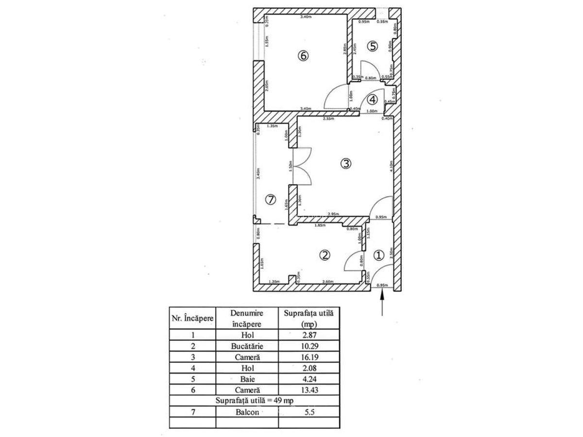 Apartament cu 2 Camere si Parcare in Astra - 13