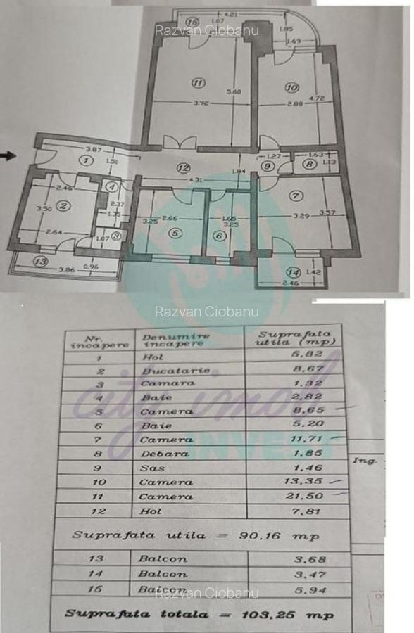 Oportunitate 4 camere 103 mp Stirbei Voda-Berzei - 3