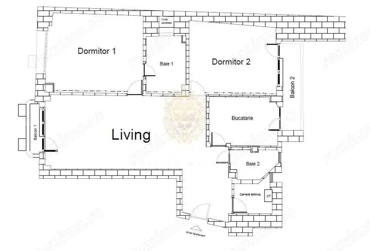 2 apartamente(garsoniera+2camere) Calea Victoriei - langa Radisson Blu - 9