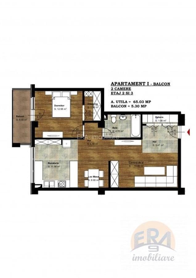 Apartament 2 camere, bloc NOU - zona Salca - Universitatii - 10