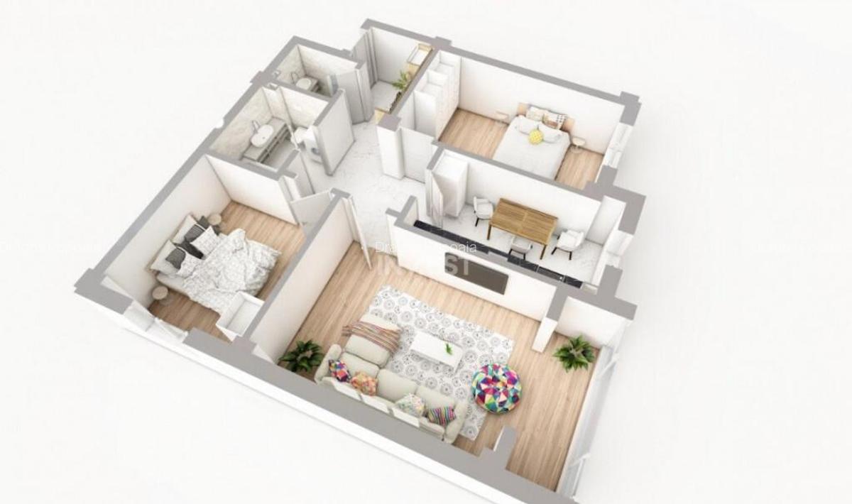 TVA 21% INCLUS! COMISION 0% ! 3 CAMERE BLOC NOU POPAS PACURA - 13