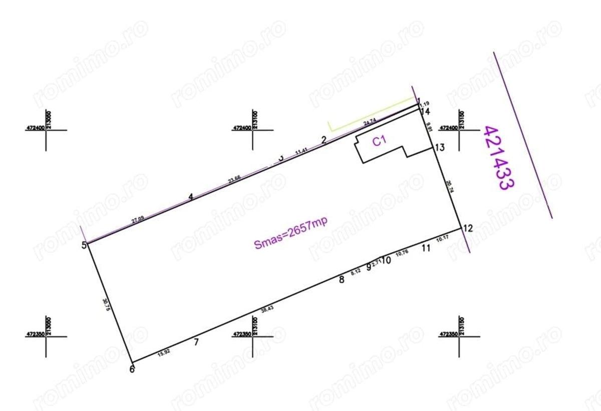 Teren 2.657 mp toate utilitatile Urseni, Mo?ni?a Noua - 3