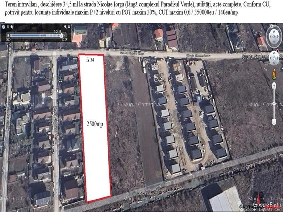 Teren dezvoltare Tunari / Nicolae Iorga / 2500mp / fs 34 - 1