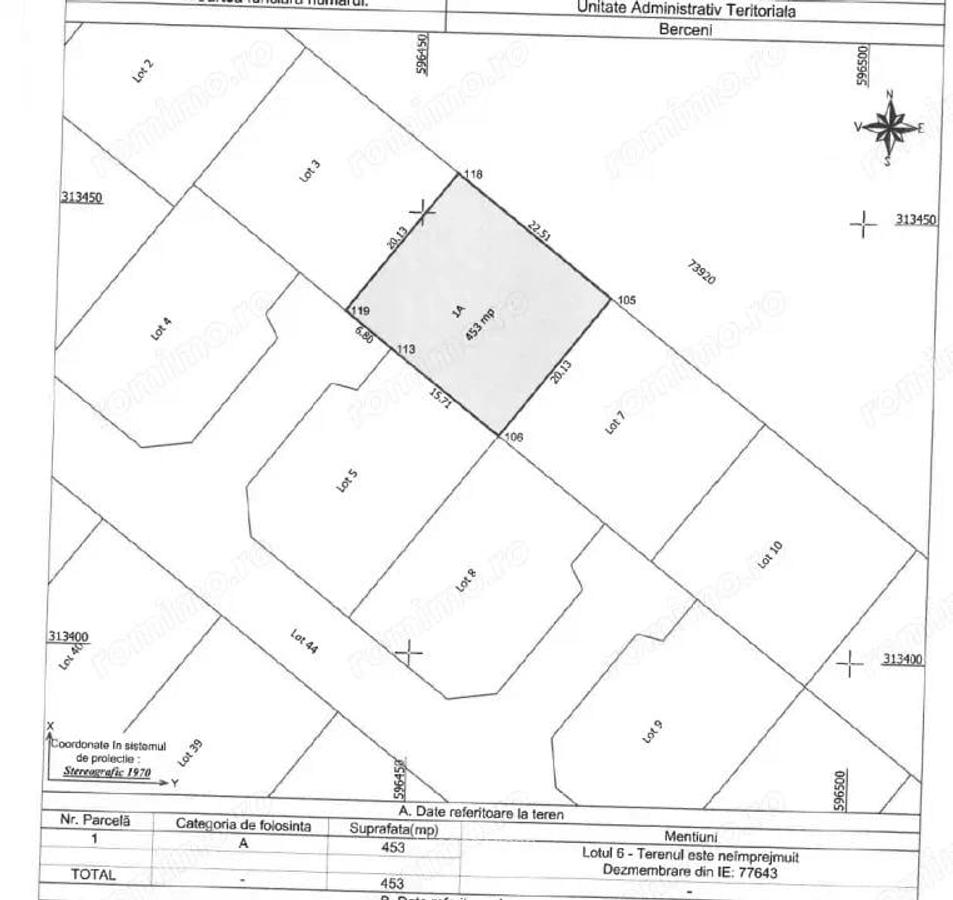 Teren Intravilan In Comuna Berceni | utilitati: curent in zona | #CG30 - 3