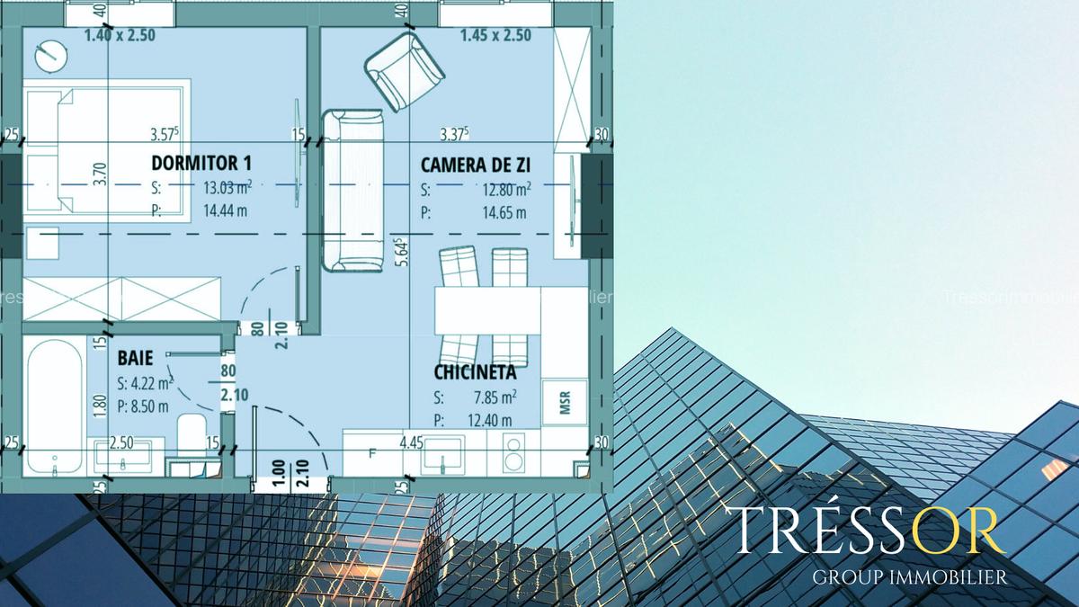 Apartament 2 camere, tip studio, Primavera Campus, Tomis Nord / intabulat - 3