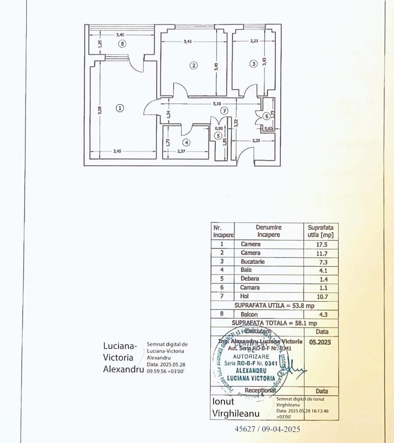 Turda, apartament 2 camere, 58 mp, decomandat, investitie - 2