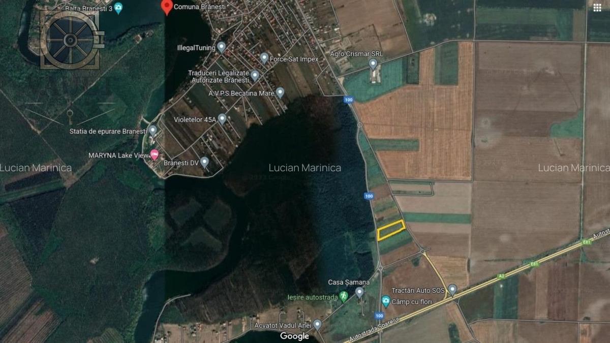 Teren 1016 Mp Acces Autostrada Soarelui - Branesti Ilfov- - 4