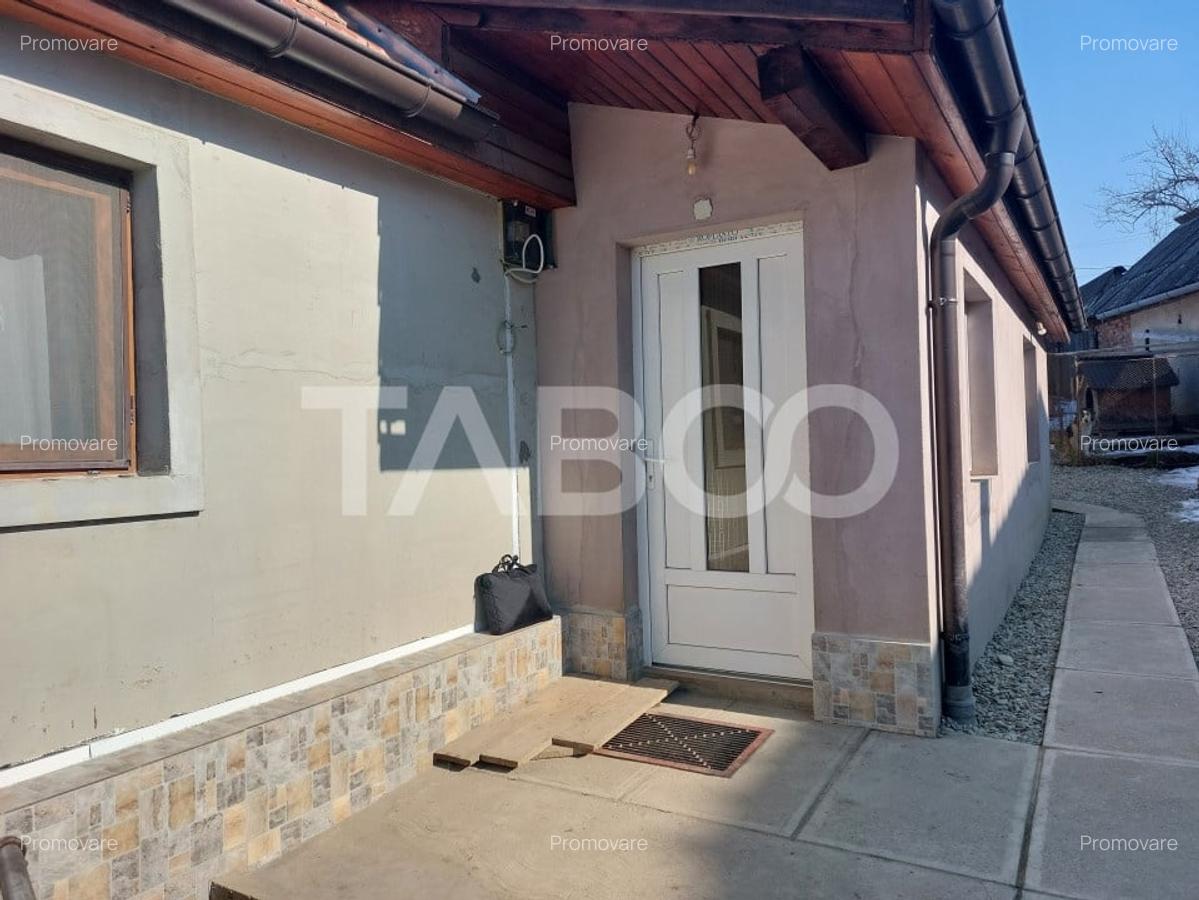 Casa individuala 2 camere 58 mpu curte si gradina 332 mp Cisnadie - 14