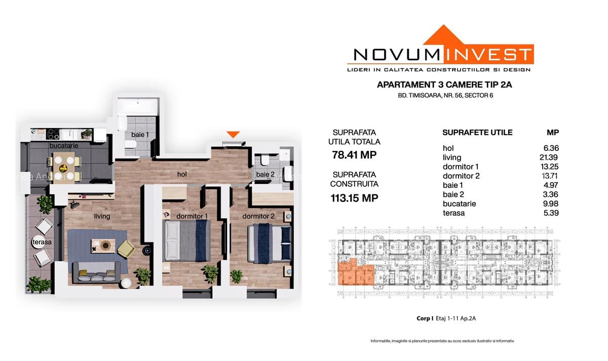 NOU - FAZA 3 - Apartamente 3 Camere Militari Timisoara 56 Jysk Penny Moinesti - 7