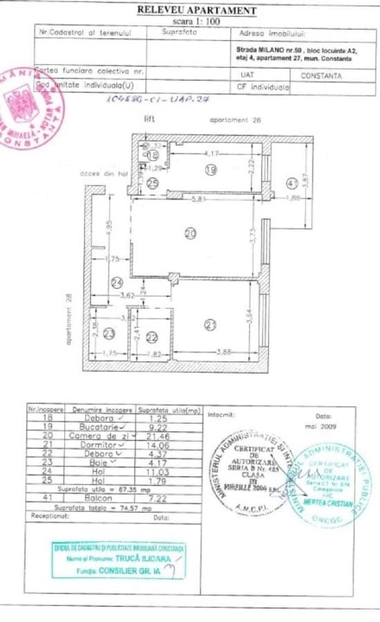 Apartament 2 camere cu dressing, mobilat, utilat, 75mp,  Tomis Plus - 15