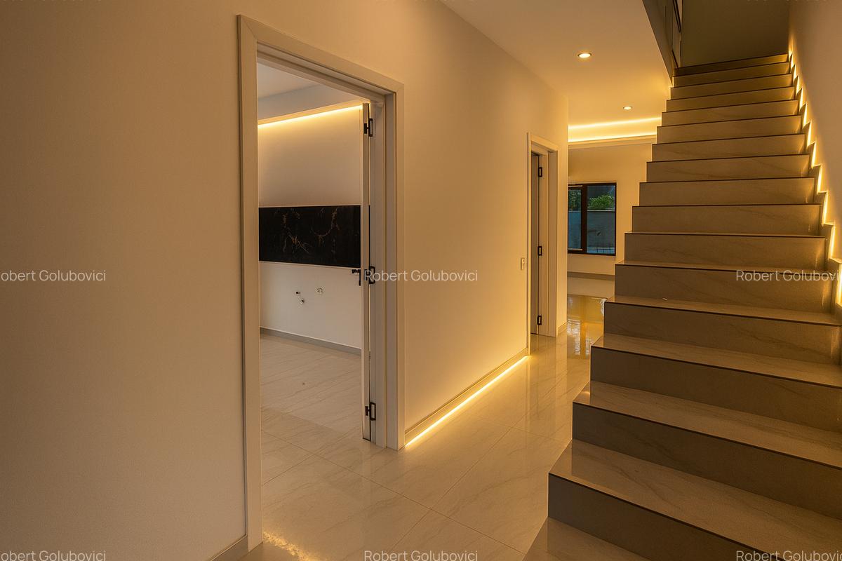 Casa individuala cuplata cu mansarda locuibila, 4 camere, STB - 6