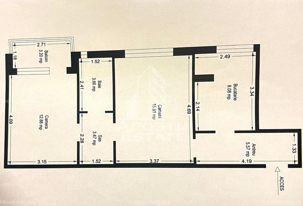 Apartament 2 camere cu parcare - zona Central - T. Vladimirescu - 20