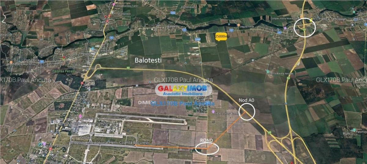 Teren la sosea Unirii Balotesti Moara Vlasiei 25000 mp utili - 3