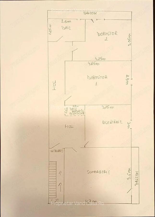 Ap 3 camere, 67 mp, ultracentral, utilat, 2 balcoane, PROPRIETAR - 7