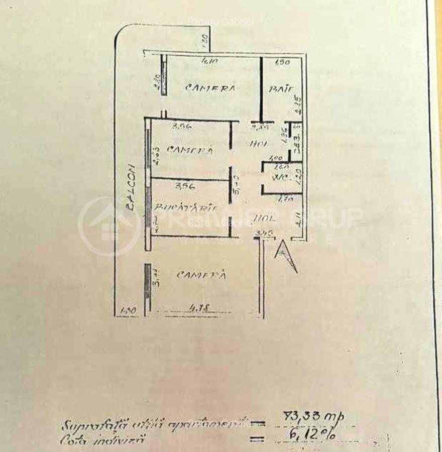 ETAJ 1! Apartament 3 camere, Tatarasi, 74mp, CT - 2