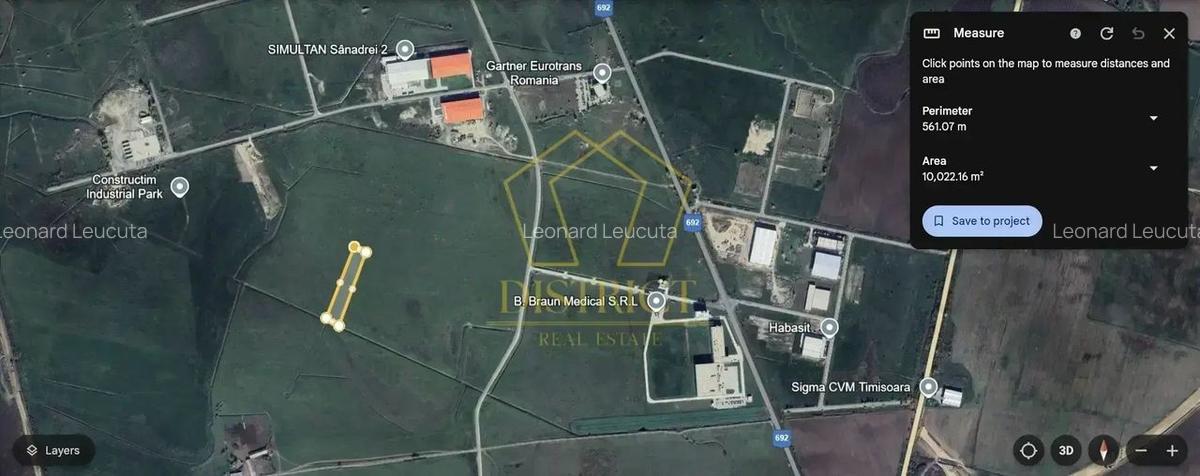 Teren extravilan 1 ha | B Braun | Sanandrei - 2
