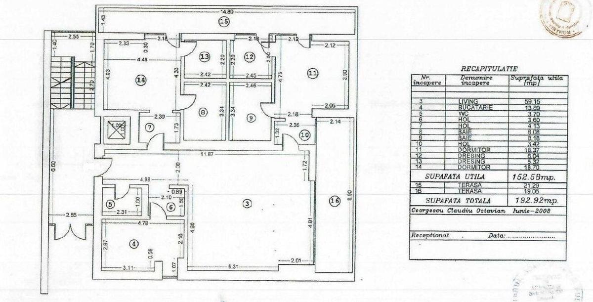 Apartament cu 3 camere decomandat, mobilat în Primăverii - 14