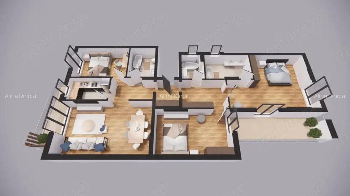 Apartament 4 camere Premium Zona Nord Aviatiei Aerogarii Baneasa - 8