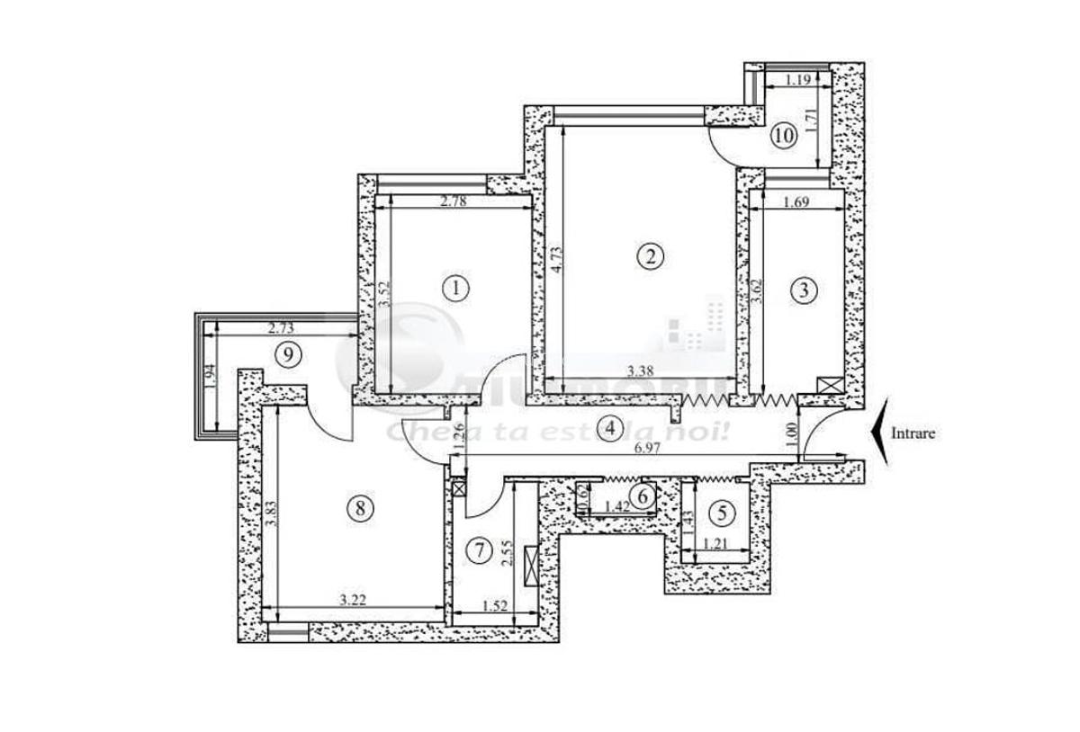 Apartament 3 camere , complet mobilat si utilat in Podu Ros 134.900 EUR - 10