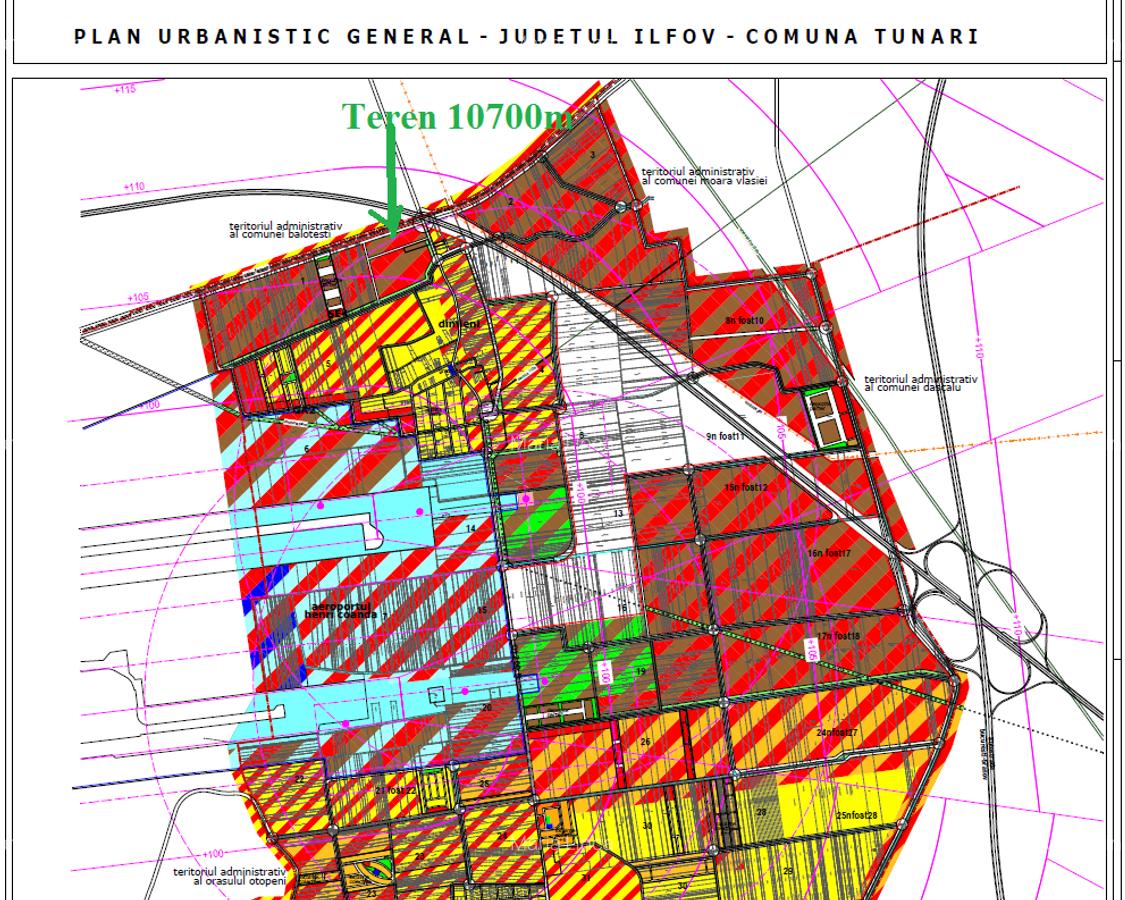 Teren 10.700, intravilan Dimieni, Aeroport Otopeni-A0 - 2