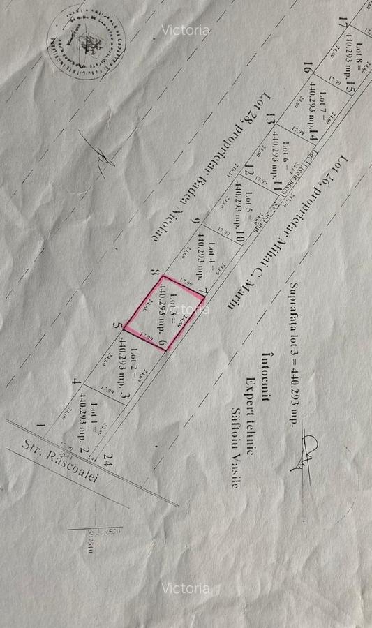 Rascoala 1907-Dolj,toate utilitatile la limita terenului,Urbanism P+2+M,asfalt - 2