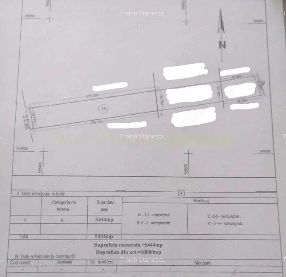 Teren 5444 mp de vanzare in Saftica, negociabil - 3