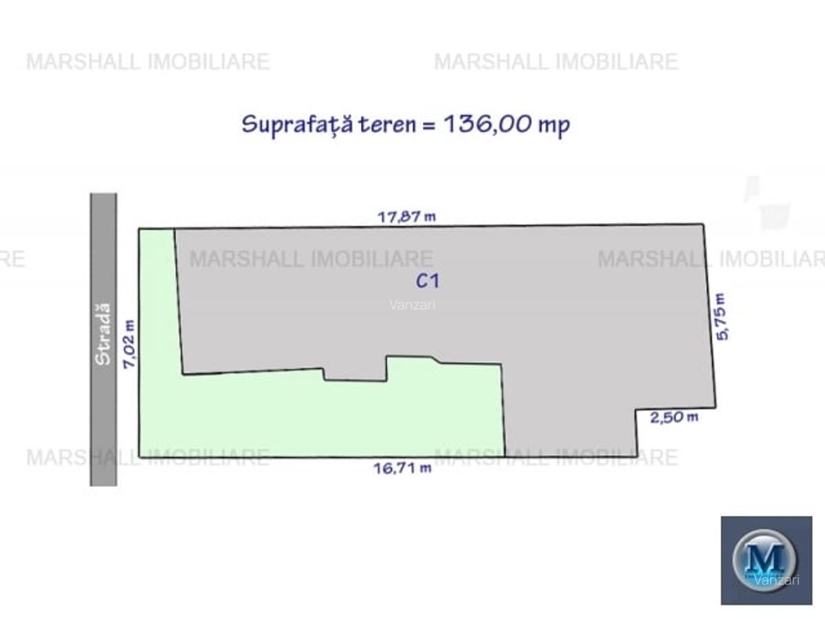 Casa cu 3 camere de vanzare, zona Central, 71.28 mp #15890 - 14