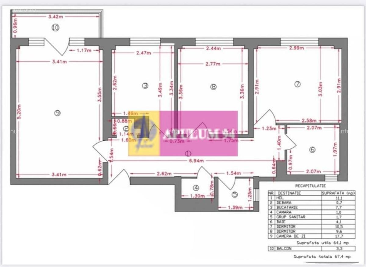 Apartament 3 camere Tineretului - 1