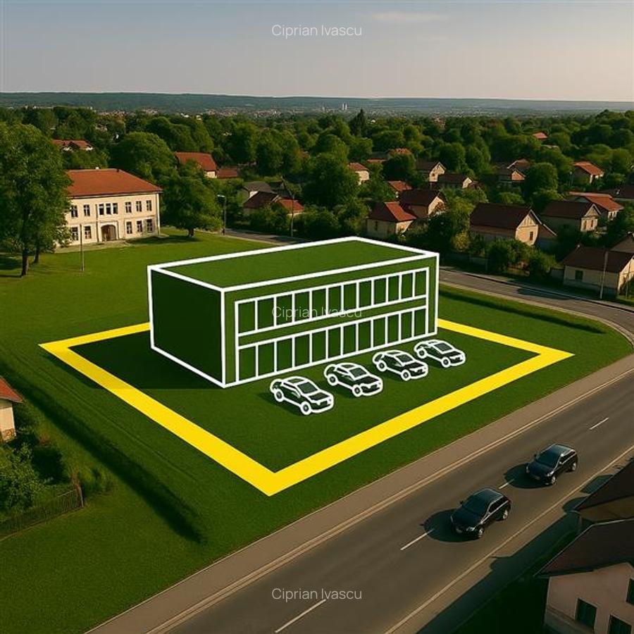 Oportunitate dezvoltare comerciala,  teren 1700 mp Popricani, langa Primarie - 1
