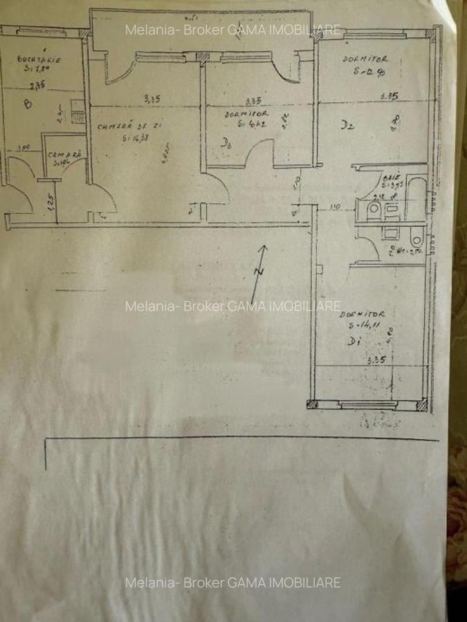 Apartament cu 4 camere semidecomandat în Pantelimon - 1