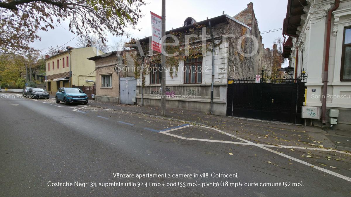 Apartament cu 3 camere în vilă, Cotroceni – Costache Negri 34 - 48