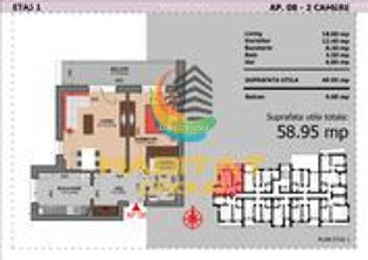 Apartament 2 Camere Decomandat Sector 4 Grand Arena 58.95Mp - 2