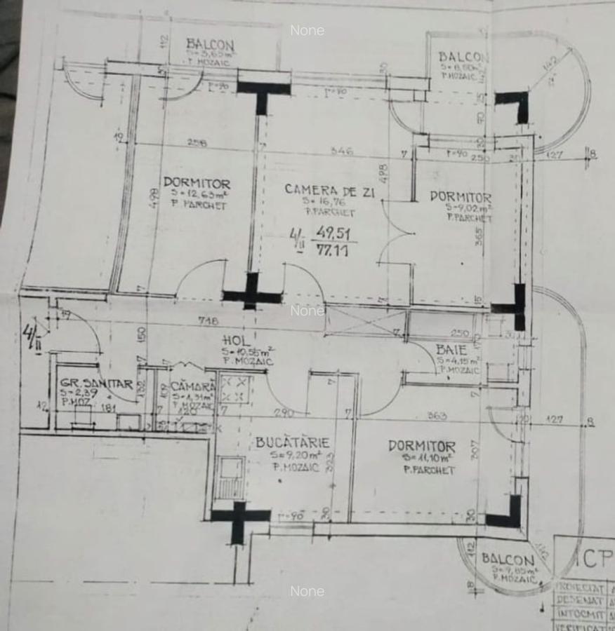 4 camere- 102 mp-bloc 1990-Etaj intermediar inferior - 1