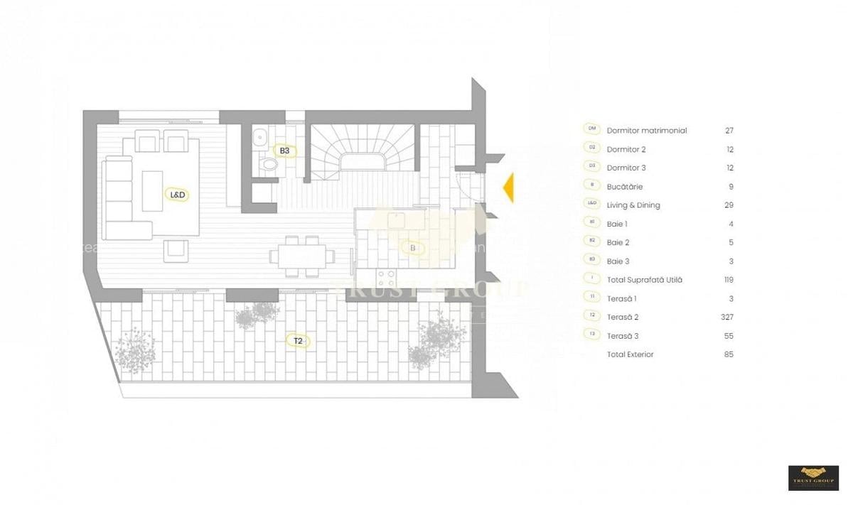 Apartament cu 4 camere, mobilat în Dacia - 28