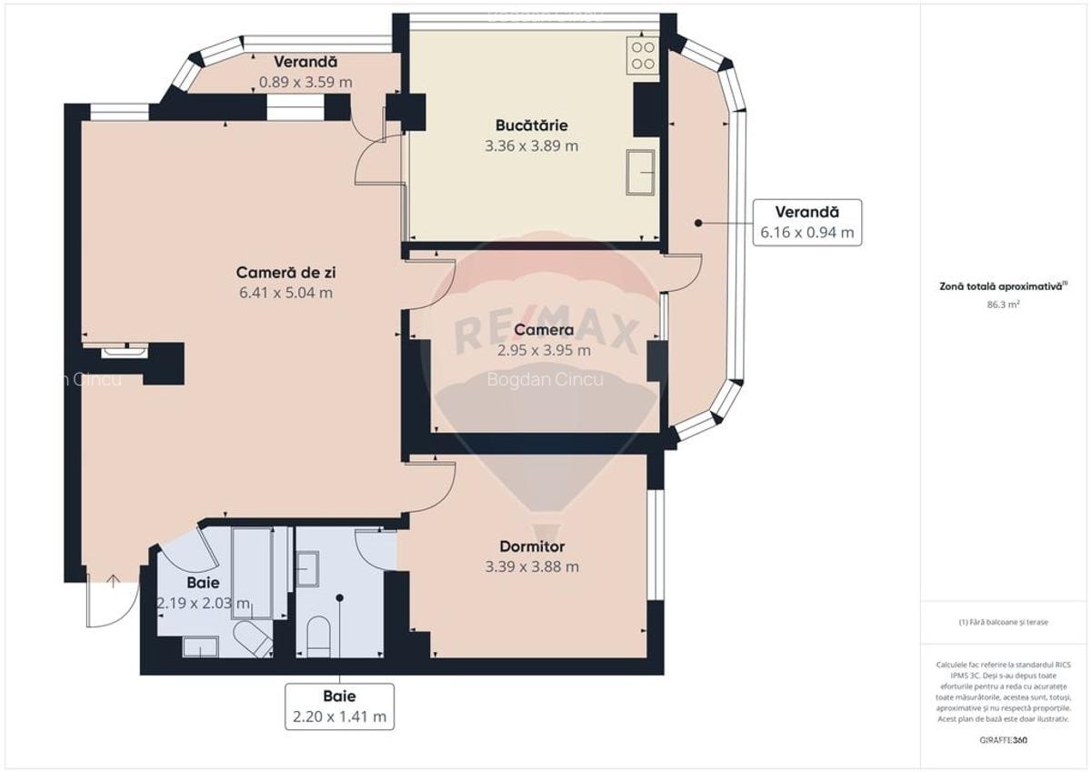 Apartament cu 3 camere semidecomandat, mobilat în Colentina - 19