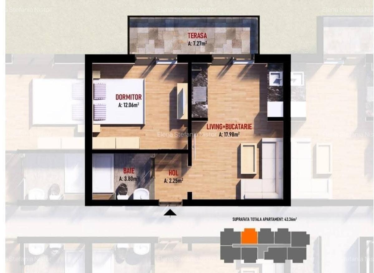 Apartament 2 Camere tip Studio Cristal Houses Fundeni Dobroești - 15