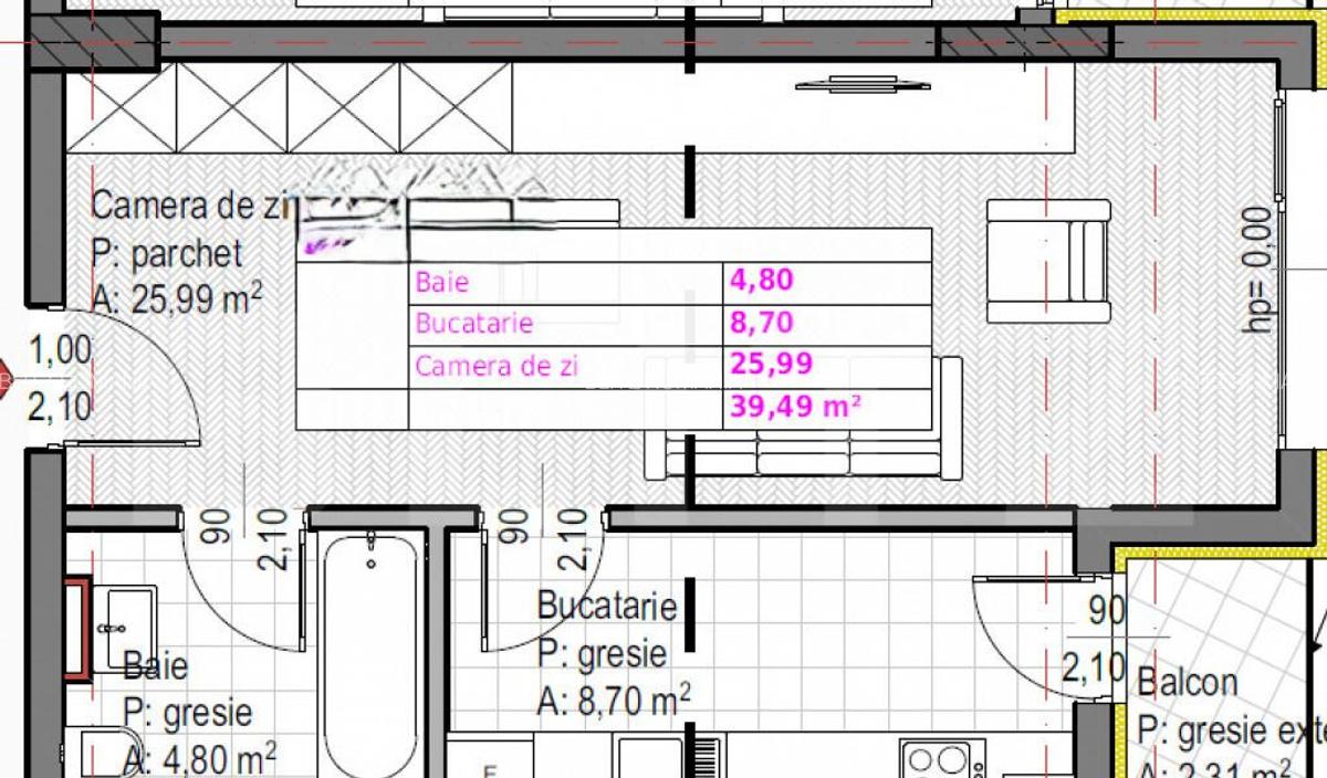 Apartament cu 1 camera + bucatarie inchisa , Soporului - 1