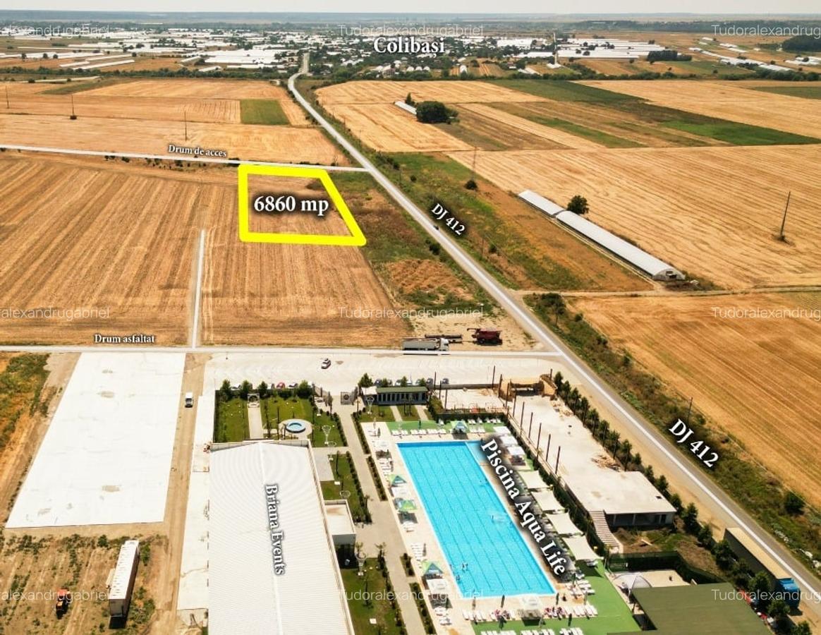 Teren intravilan 6860 mp Dobreni - Vidra - Berceni la 14 km de metrou - 2