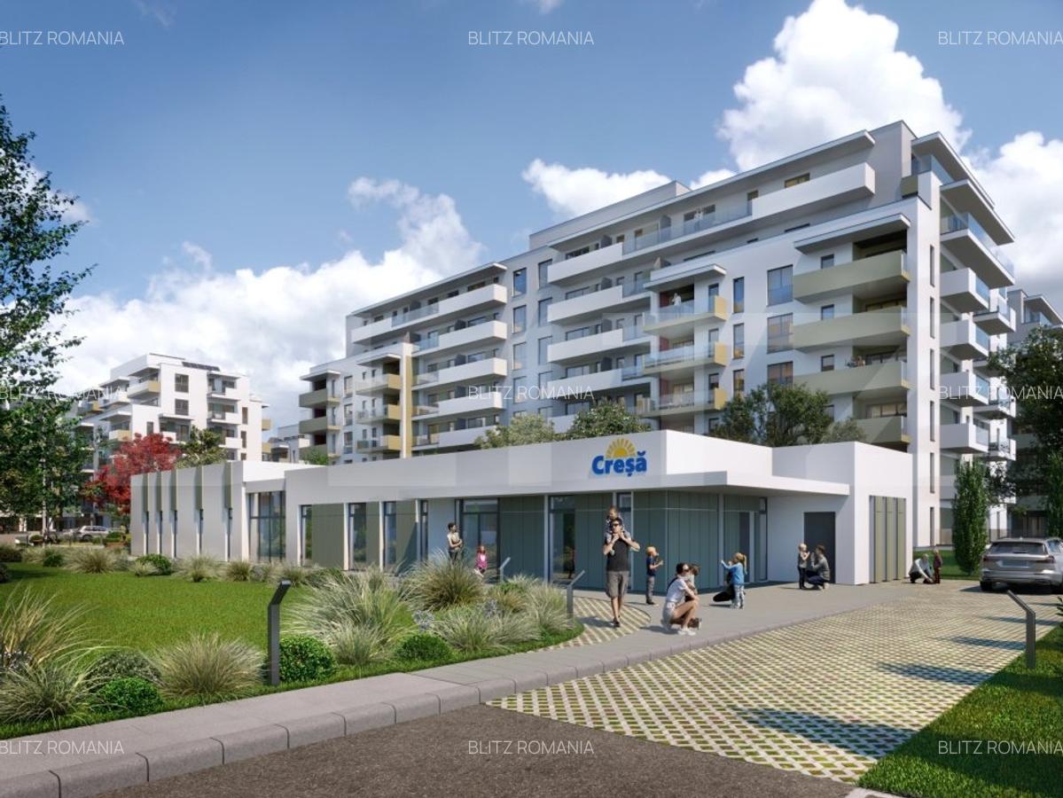 Apartament cu o camera, 37 mp, Ansamblu Rezidential, zona RIVUS - 12