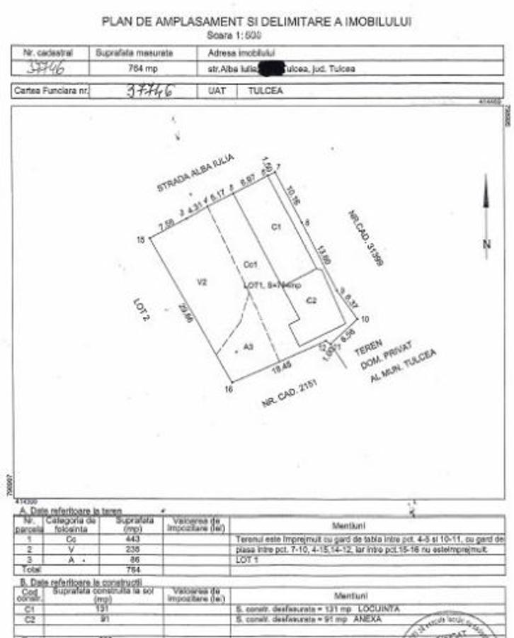 Teren cu casa in Tulcea - zona linistita, 760 mp, front stradal 24 ml - 1 Teren cu casa in Tulcea - zona linistita, 760 mp, front stradal 24 ml - 1